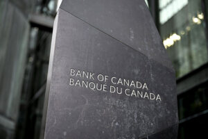 Monument indiquant Banque du Canada