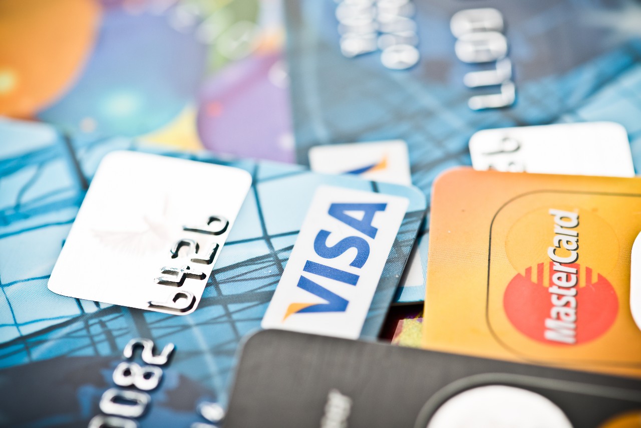 VISA and Mastercard credit cards