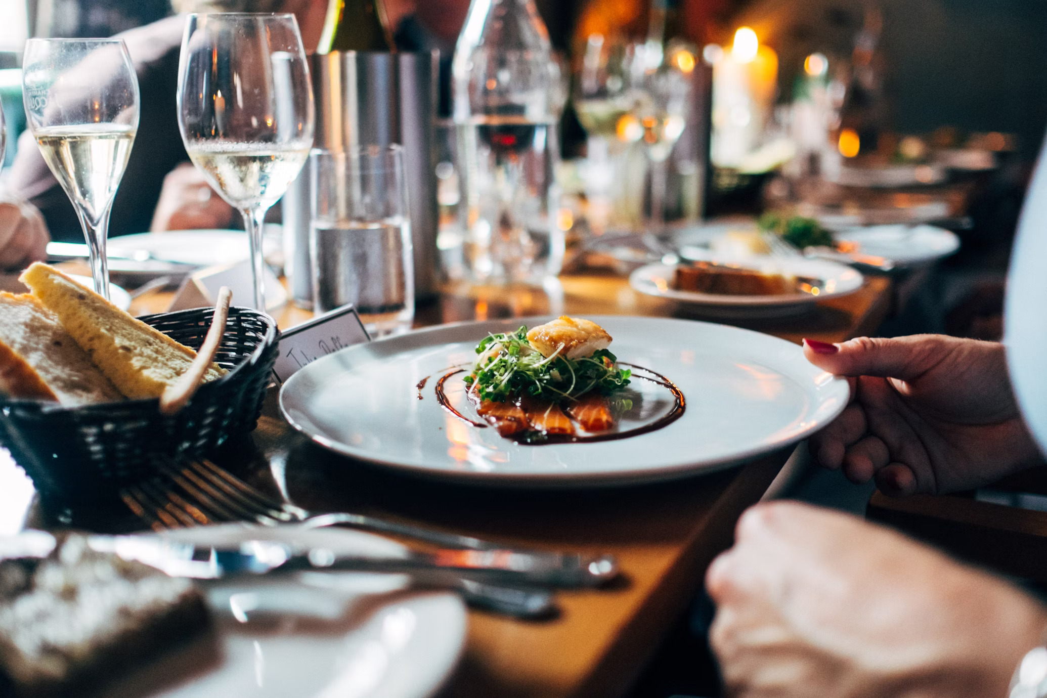 Repas dans un restaurant